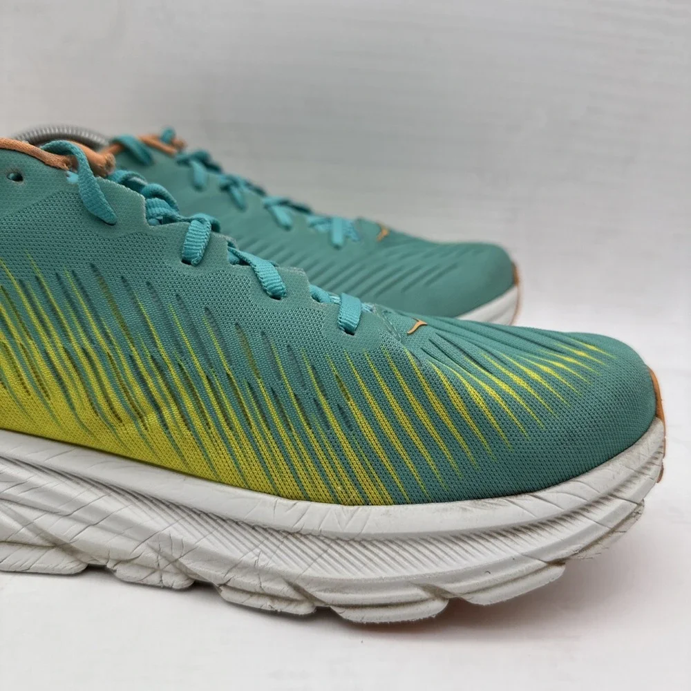 Hoka One One Rincon 3 Mens 11.5D Shoes Green Yellow Running Sneaker 1119395 CEPR - Picture 16 of 16